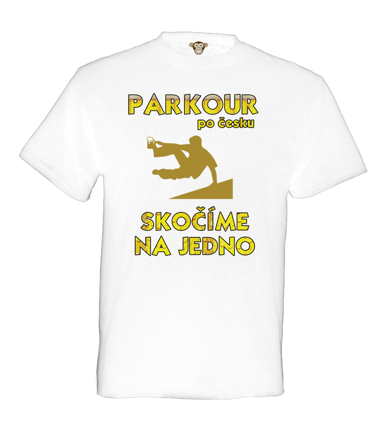 Pánské tričko - Parkour po česku