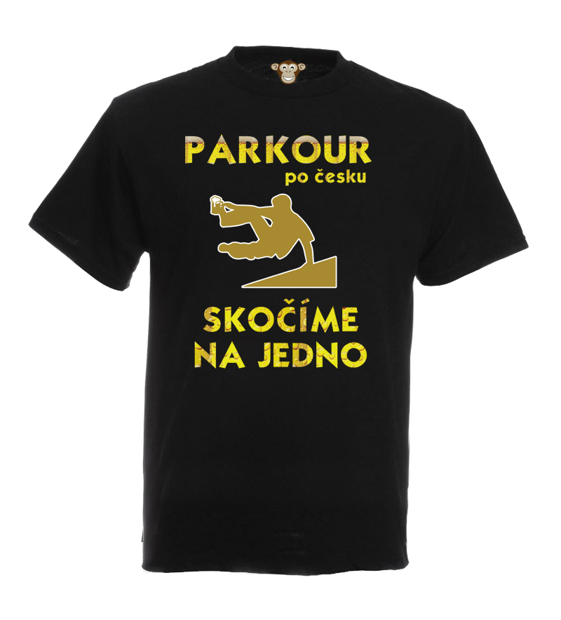 Pánske tričko - Parkour po česku