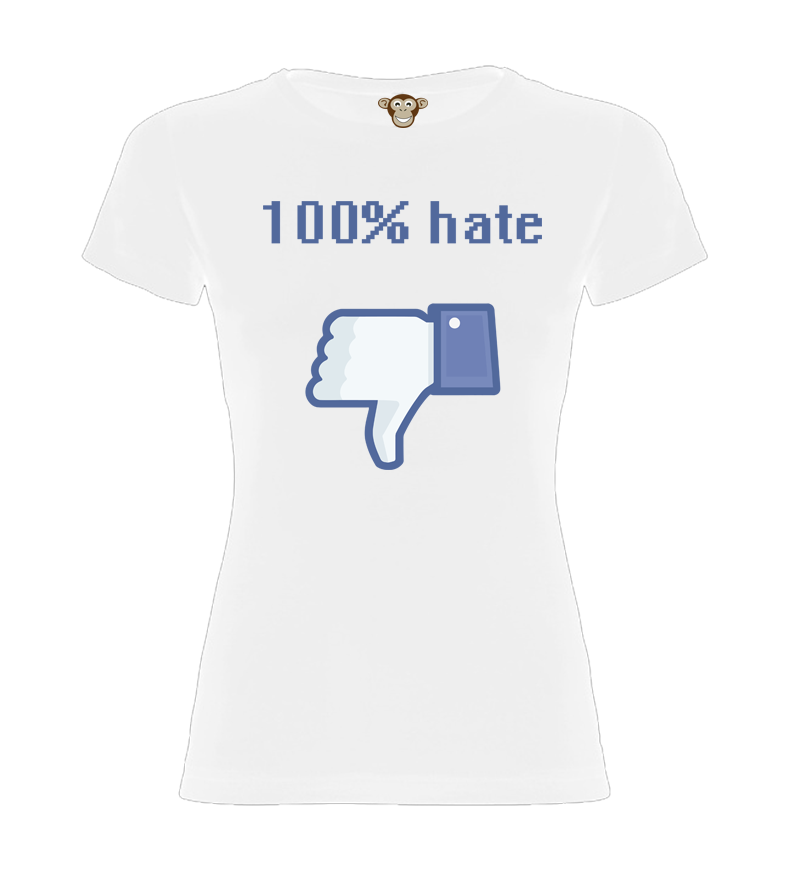 Dámské tričko - 100% Hate